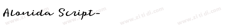 Alonida Script字体转换 Alonida Script字体转换